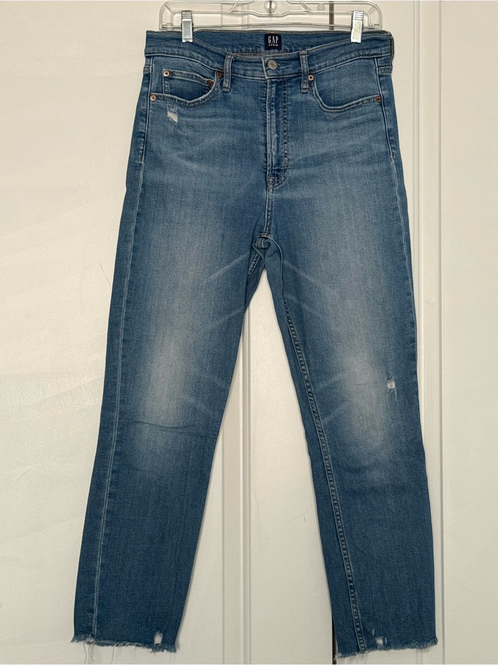 GAP Women's Medium Blue “Cigarette” Straight Leg Jeans
